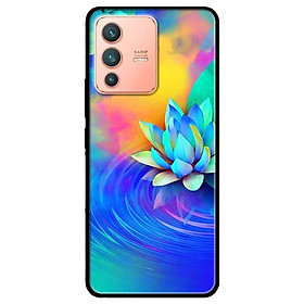 Ốp lưng dành cho Vivo V23 5G / S12 - Vivo Y15s / Y15A mẫu Sen Xanh Vàng
