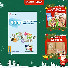 Sách - 5000 Từ Vựng Tiếng Hàn Thông Dụng - Nạp Siêu Tốc Vốn Từ Vựng Tiếng Hàn Trong 60 Ngày - MCBooks