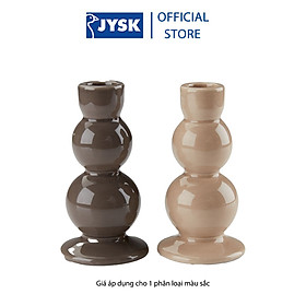 Chân nến | JYSK Andreas | gốm dolomite | nhiều màu | DK7xC13cm