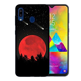 Ốp lưng cho Samsung Galaxy A30  Mặt Trăng Đỏ - Hàng chính hãng