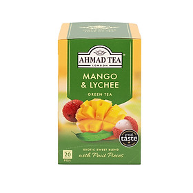 TRÀ XANH AHMAD ANH QUỐC - VẢI & XOÀI (40g) - Mango & Lychee - Sự kết hợp mang hương vị nhiệt đới