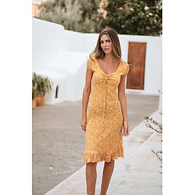 Đầm Midi Tay Lỡ Cotton Isla Bonita