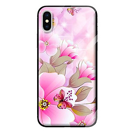 Ốp kính cường lực cho iPhone XS MAX mẫu BƯỚM ĐẸP 2 - Hàng chính hãng