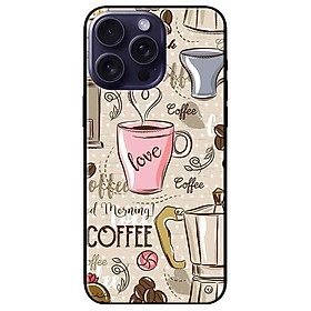 Ốp lưng dành cho Iphone 15 - Iphone 15 Plus - Iphone 15 Pro - Iphone 15 Pro Max - Họa Tiết Cà Phê - Hàng Chính Hãng