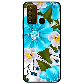 Ốp lưng dành cho Vivo Y30 mẫu Hoa Xanh Trắng