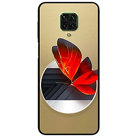 Ốp lưng dành cho Xiaomi Redmi Note 9s - Note 9 Pro - Note 9 Promax mẫu Vòng Tròn Bướm Đỏ