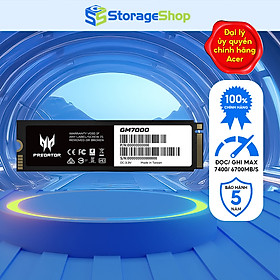 Ổ cứng SSD Acer Predator GM7000 NVMe PCIe Gen4 Gaming - Hàng chính hãng bảo hành 5 năm - Hàng chính hãng