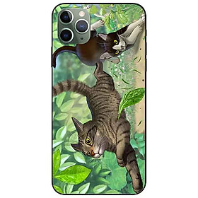 Ốp lưng in cho Iphone 11 Pro Mẫu Bắt Mèo
