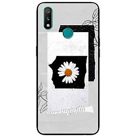 Ốp Lưng in cho Realme 3 Mẫu Hoa Cúc Nền Giấy 3 - Hàng Chính Hãng