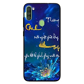 Ốp lưng dành cho Samsung Galaxy A11 mẫu Mẫu Đơn Cha Mẹ