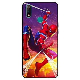 Ốp Lưng in cho Realme 3 Pro Mẫu Người nhện Giăng Tơ - Hàng Chính Hãng