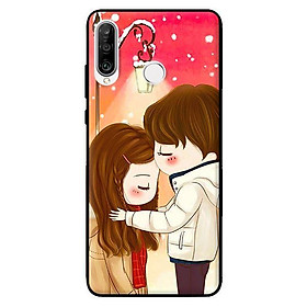 Ốp lưng in cho Huawei P30 Lite Couple Ôm Nhau - Hàng chính hãng