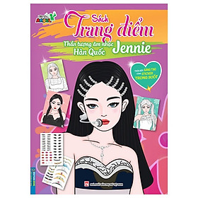 Sách - Trang Điểm Thần Tượng Âm Nhạc Hàn Quốc - Jennie - Thỏa Súc Sáng Tạo Cùng Sticker Trong Suốt - Minh Thắng