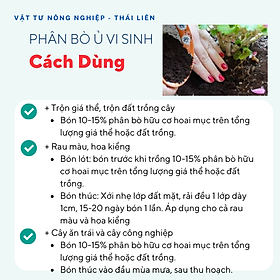 Phân bò ủ vi sinh SFARM đã qua xử lý, bao 2kg, 5kg