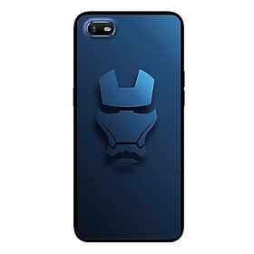 Ốp Lưng in cho Oppo A1K Mẫu Người Sắt Nền Xanh - Hàng Chính Hãng