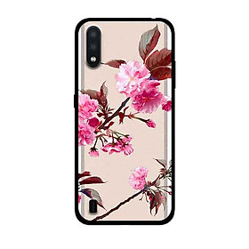 Ốp Lưng in cho Samsung Galaxy A01 Mẫu Cành Hoa Đào - Hàng Chính Hãng