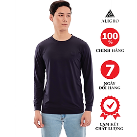 Áo Thun Nam Dài Tay Aligro Chất Liệu Cao Cấp, Siêu Mềm Mại, Dày Dặn, Cực Dễ Chịu, Thấm Hút Tốt ALGAPD062