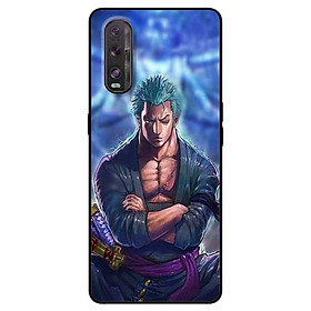 Ốp lưng dành cho Oppo Find X2 mẫu Zoro Nền Xanh