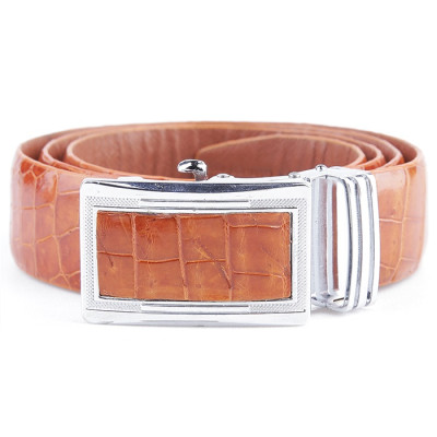  Dây nịt nam da cá sấu màu vàng bò HJ94236-4291-4777-4806