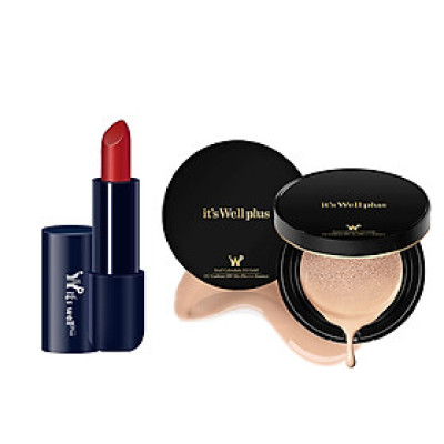 Bộ trang điểm Kem phấn nước mềm mỏng tự nhiên và Son lì  It