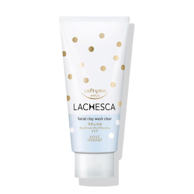 Sữa Rửa Mặt Tạo Bọt Chiết Xuất Bùn Làm Sạch Sâu Softymo Lachesca Kosé Nhật Bản (Tuýp 130G)