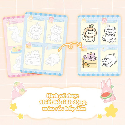 Sách - Tập Vẽ Theo Nét - Vật Nuôi Đáng Yêu - Megabook