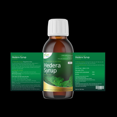 Siro Hedera Syrup Youth Pharma hỗ trợ giảm ho, giảm đờm. Chai 100ml
