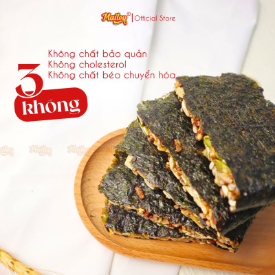 [COMBO 2 HỘP/4HỘP] Rong biển kẹp hạt dinh dưỡng Mailey - hỗ trợ ăn kiêng giảm cân, bánh ngũ cốc dinh dưỡng