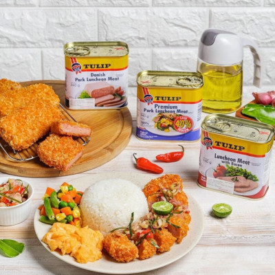 Thịt Heo Hộp Tulip 200g - Nhập Khẩu Đan Mạch | Tulip Pork Luncheon Meat 200g