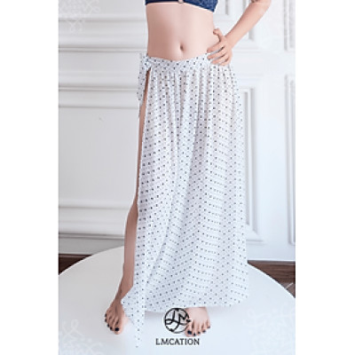 Khăn quấn đi biển LMcation Maya - Chấm bi trắng