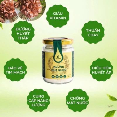 Đường Dừa Nước Vietnipa 550g - Người Tiểu Đường, Ăn Kiêng, Hàm Lượng Vitamin Và Muối Khoáng Cao