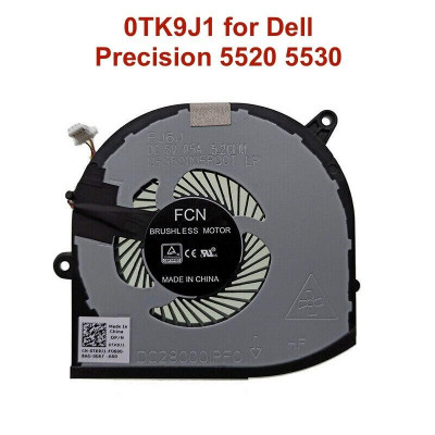 【 Ready stock 】GPU Cooler Radiator 5v Fan For PC Cooling Fans for Dell XPS 15 9560 9570 Precision 5520 5530 Series 0TK9J1 TK9J1 DC28000IPF0 NEW