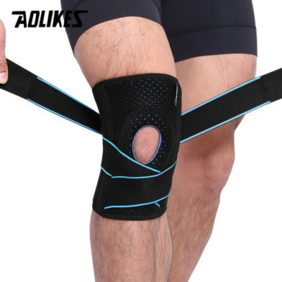 Đai bảo vệ đầu gối AOLIKES A-7908 lò xo đàn hồi trợ lực hỗ trợ dây chằng khớp gối sport knee pad