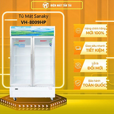 TỦ MÁT SANAKY 700 LÍT VH-8009HP ĐỒNG (HÀNG CHÍNH HÃNG) (CHỈ GIAO HCM)