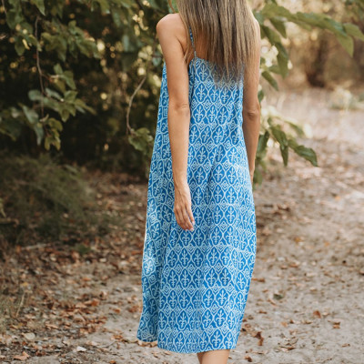 Maxi 2 Dây Thêu Cotton Isla Bonita