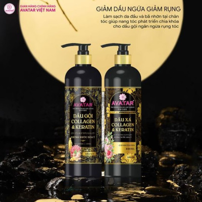 Dầu Gội - Xả Phục Hồi Tóc Hư Tổn Avatar Shampoo (Chai 800 ML)