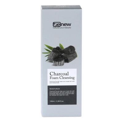 Sữa rửa mặt chiết xuất từ than hoạt tính sạch nhờn ngừa mụn Benew Charcoal Foam Cleansing (100ml) - Hàng Chính Hãng 