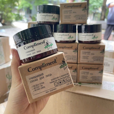 Tẩy da chết mặt thuần chay Compliment Eco Best 100ml (dạng hũ)