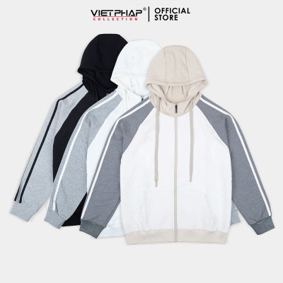 Áo Khoác Nam Việt Pháp Phong Cách Thể Thao, chất liệu cotton khóa kéo tiện lợi 2901