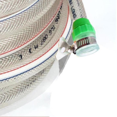  Bộ dây vòi xịt nước rửa xe, tưới cây . tăng áp 3 lần, loại 3m, 5m 206318E đầu đồng, đai, nối, d.vàng