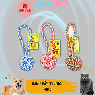Đồ chơi banh dây thừng cho chó - Genyo toy 026 ( màu giao ngẫu nhiên )