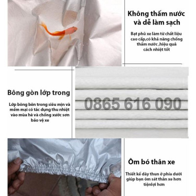 Bạt trùm xe ô tô Toyota Veloz Cross vải dù oxford cao cấp áo trùm che phủ xe hơi, bạc phủ oto chống nóng,mưa,bụi