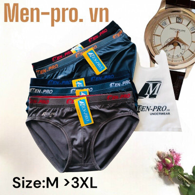 Combo 5 Quần Lót Nam Thun Lạnh Lưng Nhỏ Menpro MP2 – Mát, Co Giãn, Ôm Vừa
