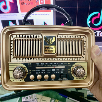 Đài Radio Japan NNS-8091BT có bluetooth FM-AM/FM/SW nhật bản cổ điển sang trọng-Hàng Chính Hãng