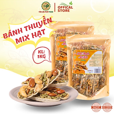 BÁNH THUYỀN MIX HẠT TÂN LỘC PHÁT COMBO 2 BỊCH - MỖI BỊCH 500G