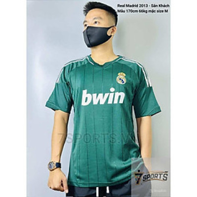 Áo Bóng Đá Retro Real Madrid 2013 - Sân Khách bản cao cấp vải Cotton Polyester