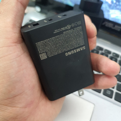 Bộ dây và củ sạc siêu nhanh samsung 65w type C, sạc 3 thiết bị cùng lúc, dùng cho Samsung S22, S22 Plus, S22 Ultra, S21/plus/ultra, Note 20/ultra, S20, Note 10/plus, S10/10plus, Note 9, S9/plus, Note 8, S8/plus - Hàng chính hãng