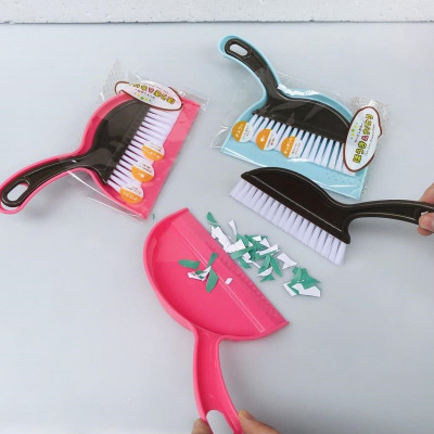 Bộ chổi & xẻng hót rác Mini cán cong Echo - Hàng Nội Địa Nhật Bản