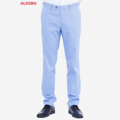 Quần Kaki Nam ALIGRO Màu Xanh Da Trời Chất Liệu Kaki Mềm, Mịn, Không Bai Xù, Co Giãn Tốt, Chuẩn Form, ALGK020
