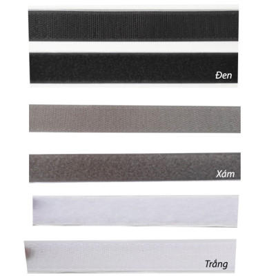 Miếng dán xé có keo bản 2.5cm, velcro tape/ khóa nhám (1 set)